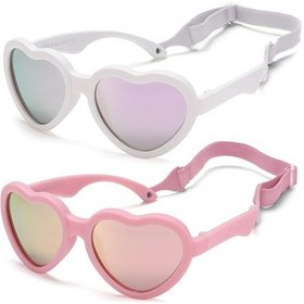 Resim Fosenze Bebek Güneş Gözlüğü - %100 Uv400 Koruma, Tpe Çerçeve, 0-2 Yaş İçin 2 Adet 