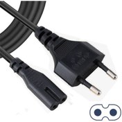 Resim Genel Markalar 1.5 Metre Kaliteli Kalın Teyp Fişi Elektrik Laptop Notebook Adaptör Güç Kablosu 2 Pin 