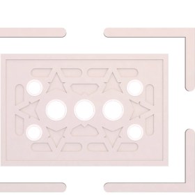 Resim Motifpiyer Tavan Spot Göbek Kenarlı-Kare-44-90 x 60 L-Dış Çıtalı 