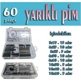 Resim 60 Parça Yarıklı Pim Seti 