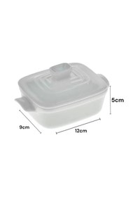 Resim Porselen Kapaklı Şekerlik, Mini Kahvaltılık Reçellik 24006 