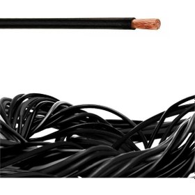 Resim 1X4 mm2 SIAF 14 AWG Yumuşak Silikon Kablo 1 Metre - Siyah 