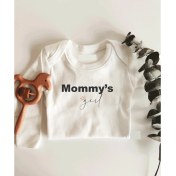 Resim Limon Mommy's Girl Uzun Kol Çıtçıtlı Organik Bebek Body 