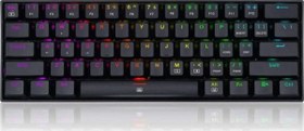 Resim Redragon K630-RGB Dragonborn %60 Blue Switch Siyah Mekanik Kablolu Oyuncu Klavyesi 
