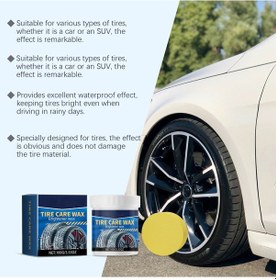 Resim Araba Lastik Bakım Macunu, Lastik Bakım Tekerlek Göbeği Temizleme, Parlatma, Sökme, Lastik Temizleyici 100g,jwcwsq 