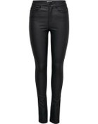 Resim Only Kadın Pantolon Onlanne K Mid Waist Coated Pnt Noos-22158 Siyah 