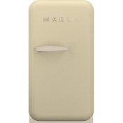 Resim Elektromarla Retro Minibar Mini Buzdolabı Bej 