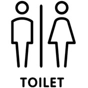 Resim Rogfer 19 X 14 Cm Kişiselleştirilmiş Tuvalet Burcu Wc Burcu Tuvalet Tabelası, Stil: Siyah Genel 