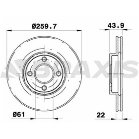 Resim ON FREN DISK AYNASI NISSAN MICRA MK4 NOTE II 1.2I 