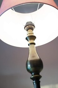 Resim vinner Burgulu Krom Kaplama Desenli Ayaklı Lambader vnr_new_brg_026 