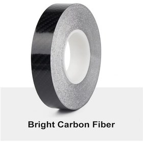 Resim Parlak Karbon Fiber-1.7 Cm Genişlik-araba Pencere Trim Vinil Film Kapı Bel Kendi Başına Yap Çıkartma Dekorasyon Siyah Ç 