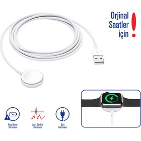 Resim Syrox Apple Watch Sarj Aleti Akıllı Saat Şarjı Usb Girişli Manyetik Hızlı Tüm Orginal Apple Watch 