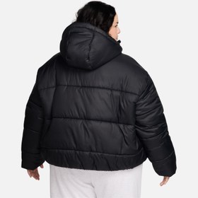 Resim Nike Sportswear Classic Puffer Therma-Fit Loose Full-Zip Hoodie (Plus Size) Kadın Mont 