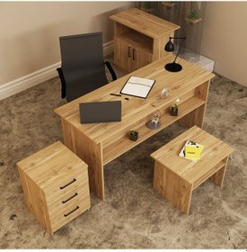 Resim KALENDER DEKOR MERKÜR-1-2-3-4 OFİS BÜRO MASASI TAKIMI MRK04 