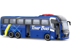 Resim Oyuncak Sürtmeli Işıklı Sesli Üstten Yönlendirmeli Otobüs Mavi 