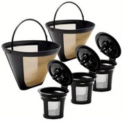 Resim Cloud011 Ninja Dual Brew Cfp301 Cfp307 Uyumlu 2li Paket Siyah Filtre Ve K Cup Yeniden Kullanılabilir Kahve Seti 