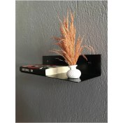 Resim Merzana 33 cm Metal Duvar Rafı Metal Mutfak Rafı 