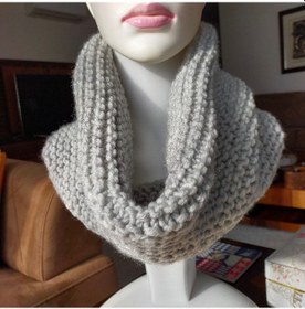 Resim Duman Rengi El Yapımı Unisex Boyunluk Duman 