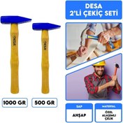 Resim Sait Demirci Desa 2'li Çekiç Seti 1000gr-500gr 