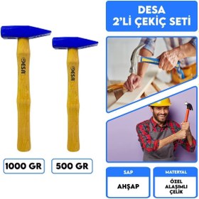 Resim Sait Demirci Desa 2'li Çekiç Seti 1000gr-500gr 