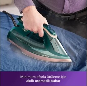 Resim Philips 3000 W Güç, 70 G/dk Sürekli Buhar, 240 G Şok Buhar Azur 8000 Optimaltemp Teknolojisi ile Kumaşa Göre Isı Ayarı Özelliğine Sahip Buharlı Ütü 