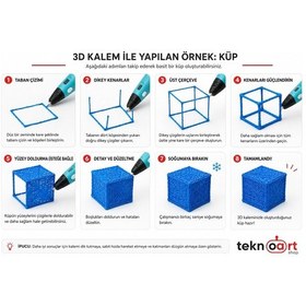 Resim Vakumlu Pla Filament 10 Renk 5 Metre Toplam 50m. 