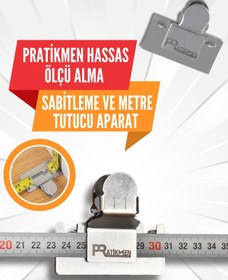 Resim pratikmen Hassas Ölçü Alma Sabitleme ve Metre Tutucu Aparat 