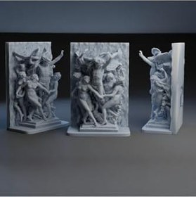 Resim hivhestın Jean-Baptiste Carpeaux - La Danse İlhamlı Heykel, 15 cm - 3D Baskı Beyaz 