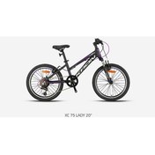 Resim Kron Xc 75 - 20 Mtb Lady - 11' - 7 Vites - V.b - Mat Siyah-gri/mor 