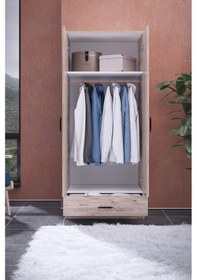 Resim Gubimo Abete- 2 Kapılı 1 Çekmeceli Atlantik Çam Gardırop 179 x 76 x 45CM 