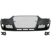 Resim Audi A4 2011-2015 Arası Uyumlu RS4 Ön Tampon Seti + Panjur 