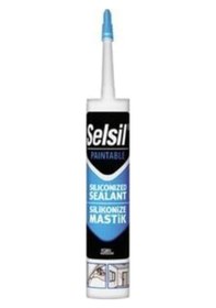 Resim Selsil Silikonize Mastik Beyaz 500gr 5 Adet 