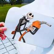 Resim Skull Jack Vinil Araba Çıkartmaları - Dayanıklı, Hava Geçirmez Yakıt Kapağı Çıkartmaları ve Tampon Çıkartmaları, Karikatür Tasarımı, Arabalar, Kamyonlar, Motosikletler, Duvarlar, Pencereler ve Notalar için Uygun - Yapıştırma Kolay 