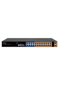 Resim Tiandy 24 Port Gigabit Layer2 Yönetilebilir Aı Poe Switch 