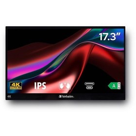 Resim Verbatim 32239 Pmt-17 4k 17.3'' Usb-c Dokunmatik Metal Kasa Taşın 