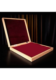 Resim Rustik Ceviz Desenli Mdf Ahşap Sandıklı Satranç Tahtası 36x36x6 Cm 