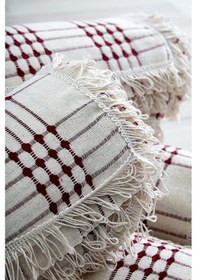 Resim 425 %100 Pamuklu Dört Tarak Bordo Buldan Işi Çekyat-Koltuk Örtüsü 180 18 