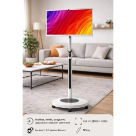 Resim Rampage 32 Inç 80 Ekran Full Hd IPS Android 13.0 Dokunmatik Smart Taşınabilir Monitör 