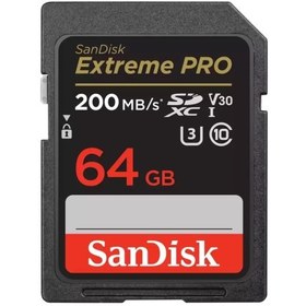 Resim SANDISK 64GB SD KART 200Mb/s EXT PRO C10 SDSDXXU-064G-GN4IN 