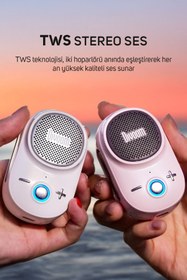 Resim Divoom Itour-S IP67 Mini Bluetooth Hoparlör Güçlü Bas Taşınabilir Ses Bombası 