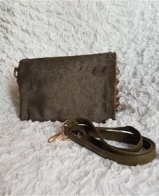 Resim Liva Zincir Detaylı Peluş Kadın Postacı Çanta 
