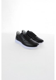 Resim Erkek Pc-779048 Kontrast Tabanlı Casual Sneakers - Siyah Siyah 