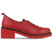 Resim Bueno Shoes Kırmızı Deri Kadın Topuklu Ayakkabı 01WZ4403 