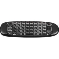 Resim Android Akıllı Tv Kutusu Için 2.4g Rf Uzaktan Kumanda Hava Fare Kablosuz Klavye Ses Arka Işık C120 