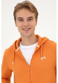 Resim U.S. Polo Assn. Erkek Regular Fit Bakır Şardonlu Örme Hırka 50313755-VR182 