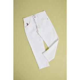Resim U.s. Polo Assn. Erkek Çocuk Beyaz Pantolon (Kanvas-Chino) 50322467-VR013 