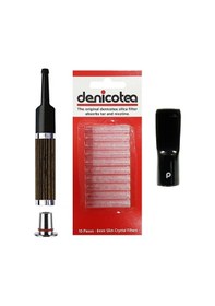 Resim Denicotea 25006 Karbon Filtreli 6-9Mm Lüks Slim Sig.Ağızlığı Ahşa 
