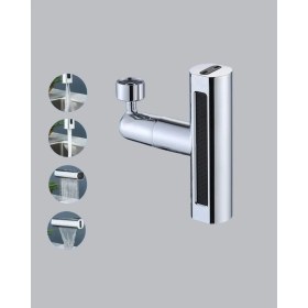 Resim Aesco 360° Dönebilen Musluk Başlığı 4 Fonksiyonlu Su Tasarruflu ve Dayanıklı 