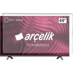 Resim ARÇELİK A49L 5531 4W2 TV EKRAN KORUYUCU - Arçelik Uyumlu 49" inç Tv Ekra 