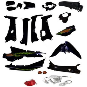 Resim Cub Kalipso - Çelik Kaporta Seti Komple Siyah Far + Stop + Sinyal Dahil 1 